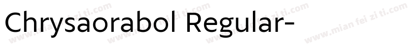 Chrysaorabol Regular字体转换